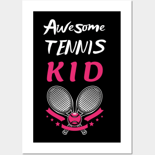 US Open Tennis Kid Racket and Ball Posters and Art